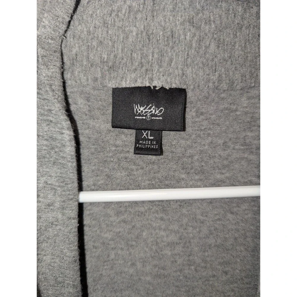 Minimalist Drape Open Front Soft‎ Gray Slub Cardigan Size XXL Cottagecore Cozy